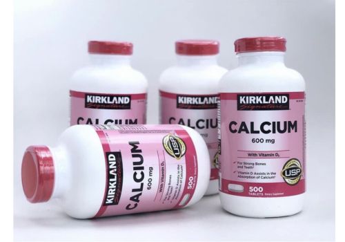 Viên uống Canxi Kirkland Calcium 600mg + D3 hộp 500 viên của Mỹ